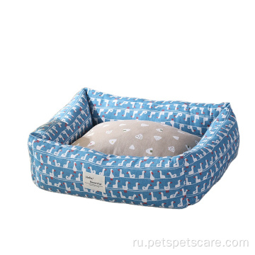 Помытимый прямоугольник роскошные кровати для любителей собак